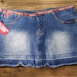 VA TECH Team Jean Mini Skirt